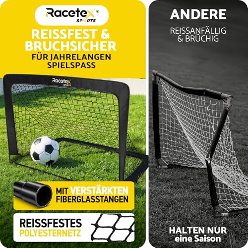 Racetex 2er Fußballtor Kinder Set mit Tragetasche