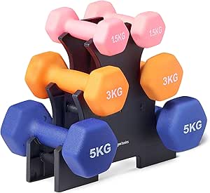 Amazon Basics Neopren Hanteln 2er-Set 1kg bis 5kg