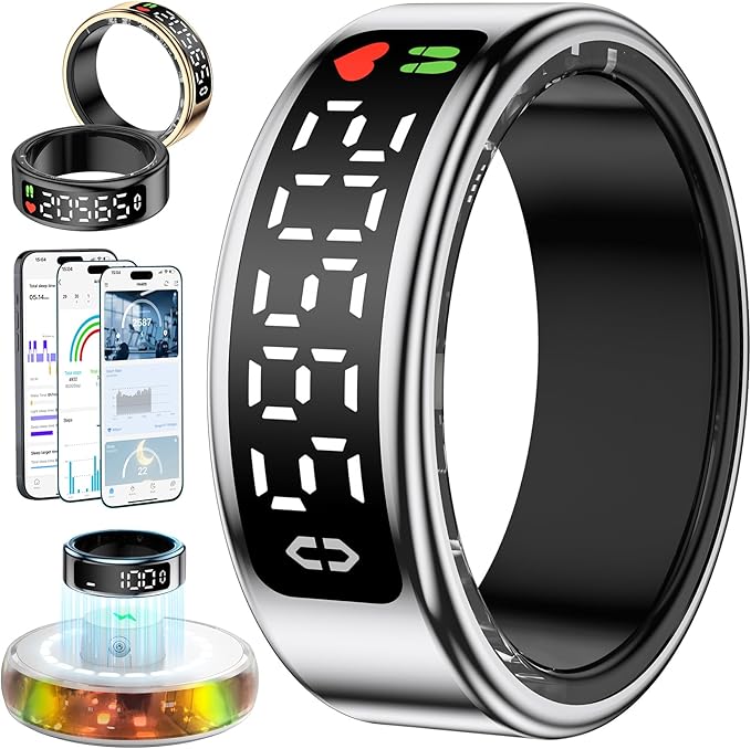 Smart Ring mit LED-Anzeige und Fitness-Tracking