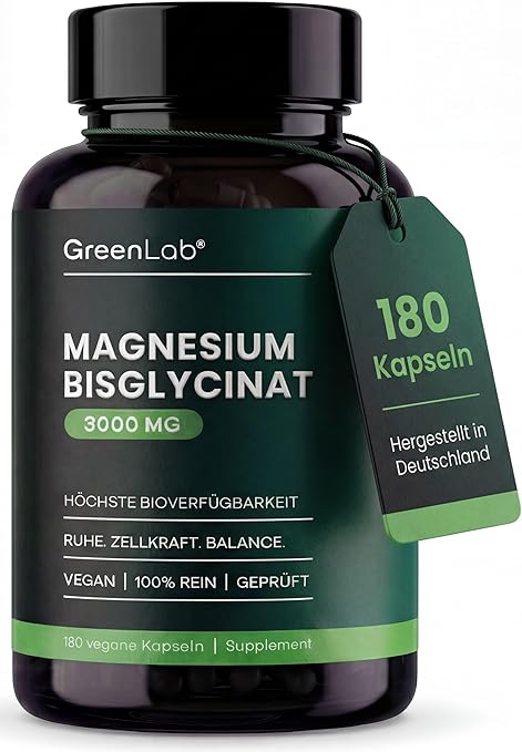 Magnesium Bisglycinat Premium – 420 mg hochdosiert & vegan