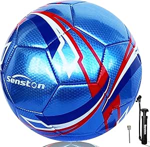 Senston Fußball mit Pumpe Größe 4/5 Soft-Touch