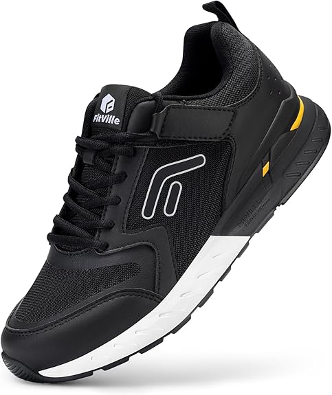 FitVille Laufschuhe Herren Extra Weit mit Klettverschluss