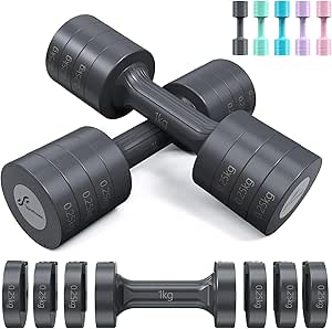 Sportneer Verstellbare Hanteln Set 1-2,5 kg für Home Gym