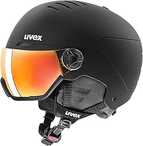 uvex Wanted Visor Skihelm mit Visier Navy matt
