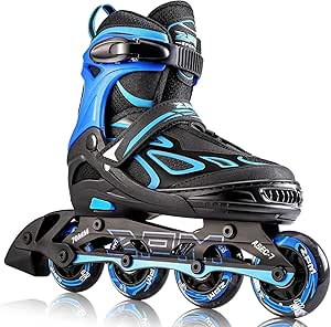 2PM SPORTS Verstellbare Inline Skates mit Leuchtfunktion für Kinder un