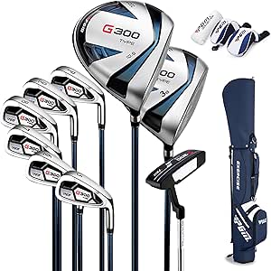 PGM Herren Golfschläger-Set 9-12-teilig mit Titan Driver und Putter