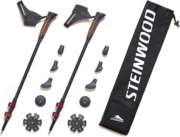 Steinwood Carbon Nordic Walking Stöcke verstellbar