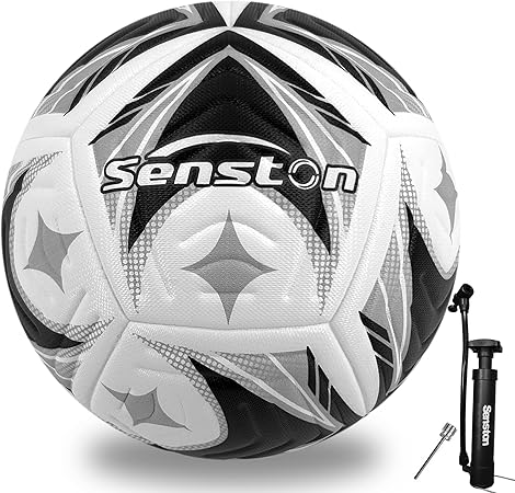 Senston Fussball mit Pumpe Größe 4/5 für Training