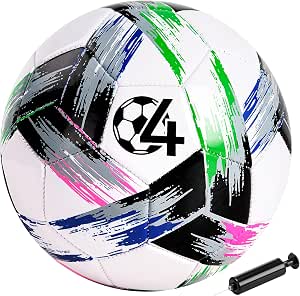 Vastoy Kinderfußball Größe 3 & 4 mit Pumpe und Netz