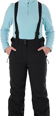 Killtec Skihose Mädchen mit Latz, Schneefang und Kantenschutz