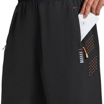 Herren Sporthose kurz mit Reissverschlusstasche